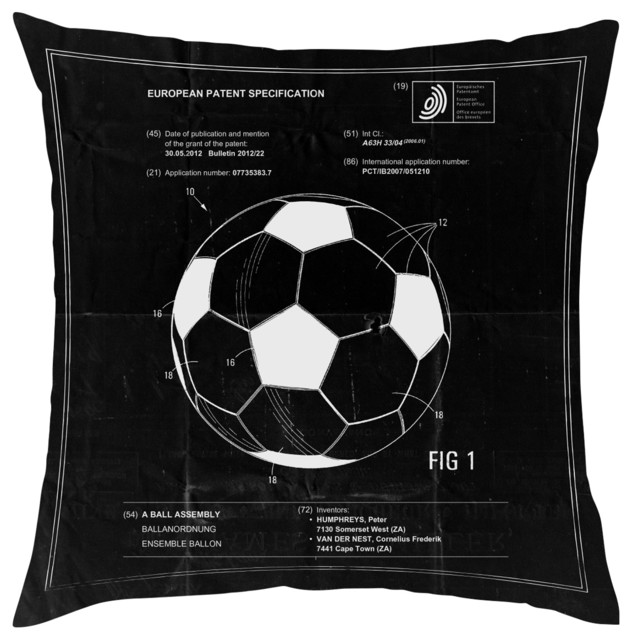 Oliver Gal Soccer Ball 2012 Pillow 18 X18 Decorative Pillows