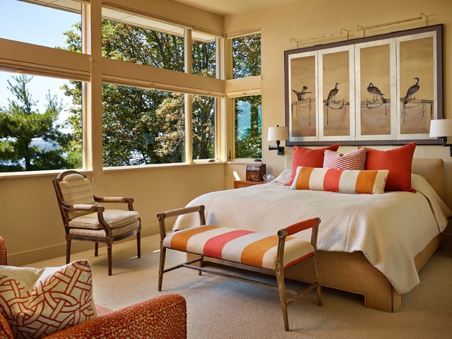 Mercer Island Contemporary contemporaneo-dormitorio