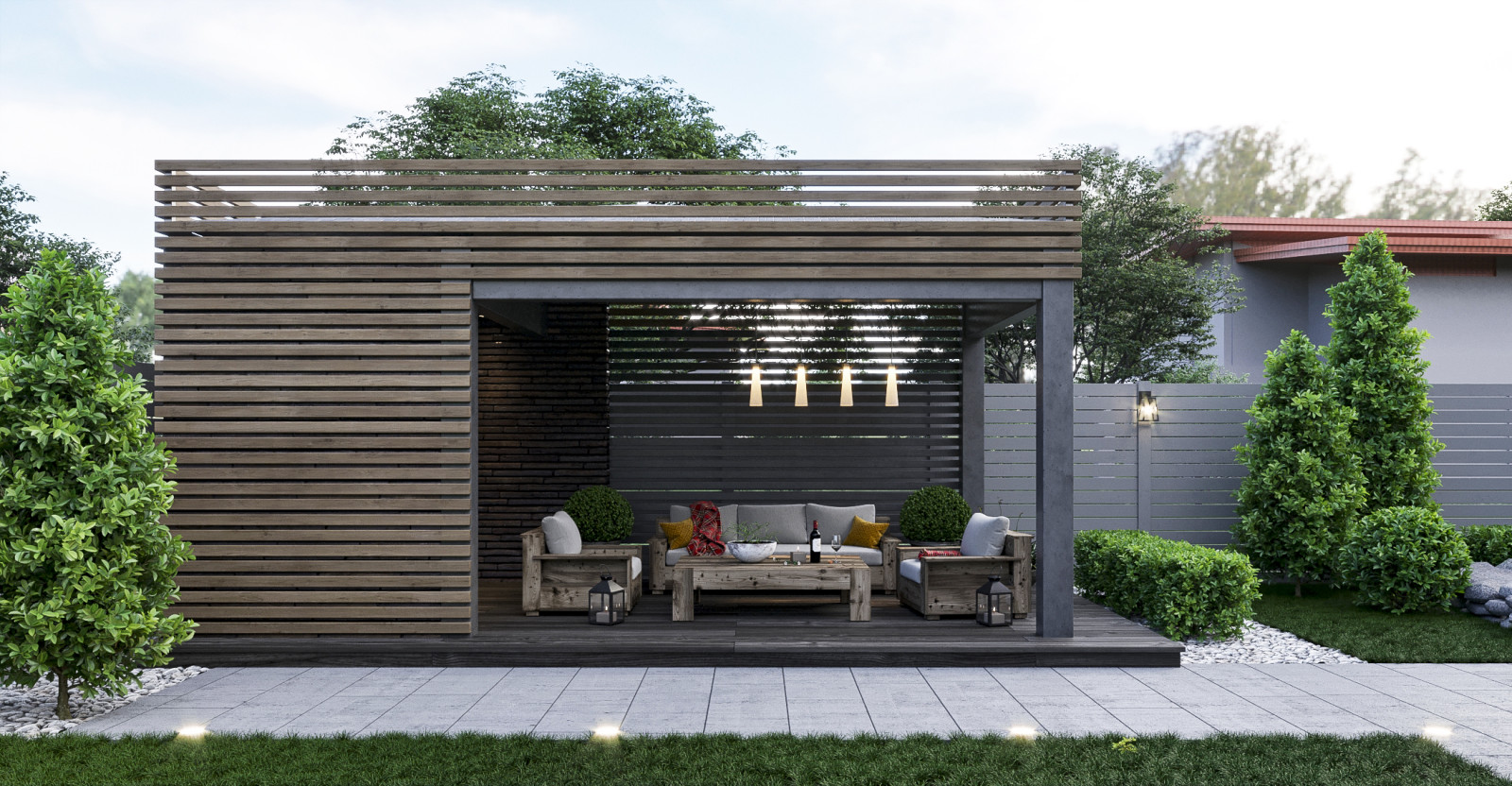 Проект дома в стиле прерий (Райта)