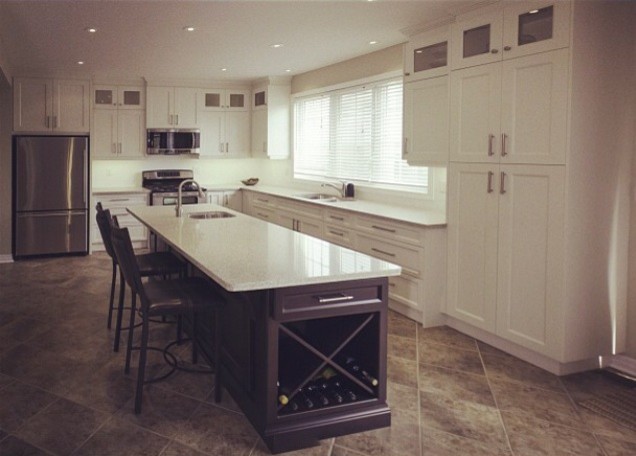 Transitional kitchen photo in Toronto