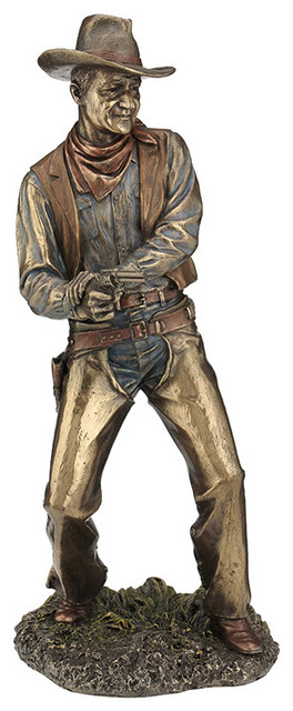 Cowboy, Firing A Pistol Statue
