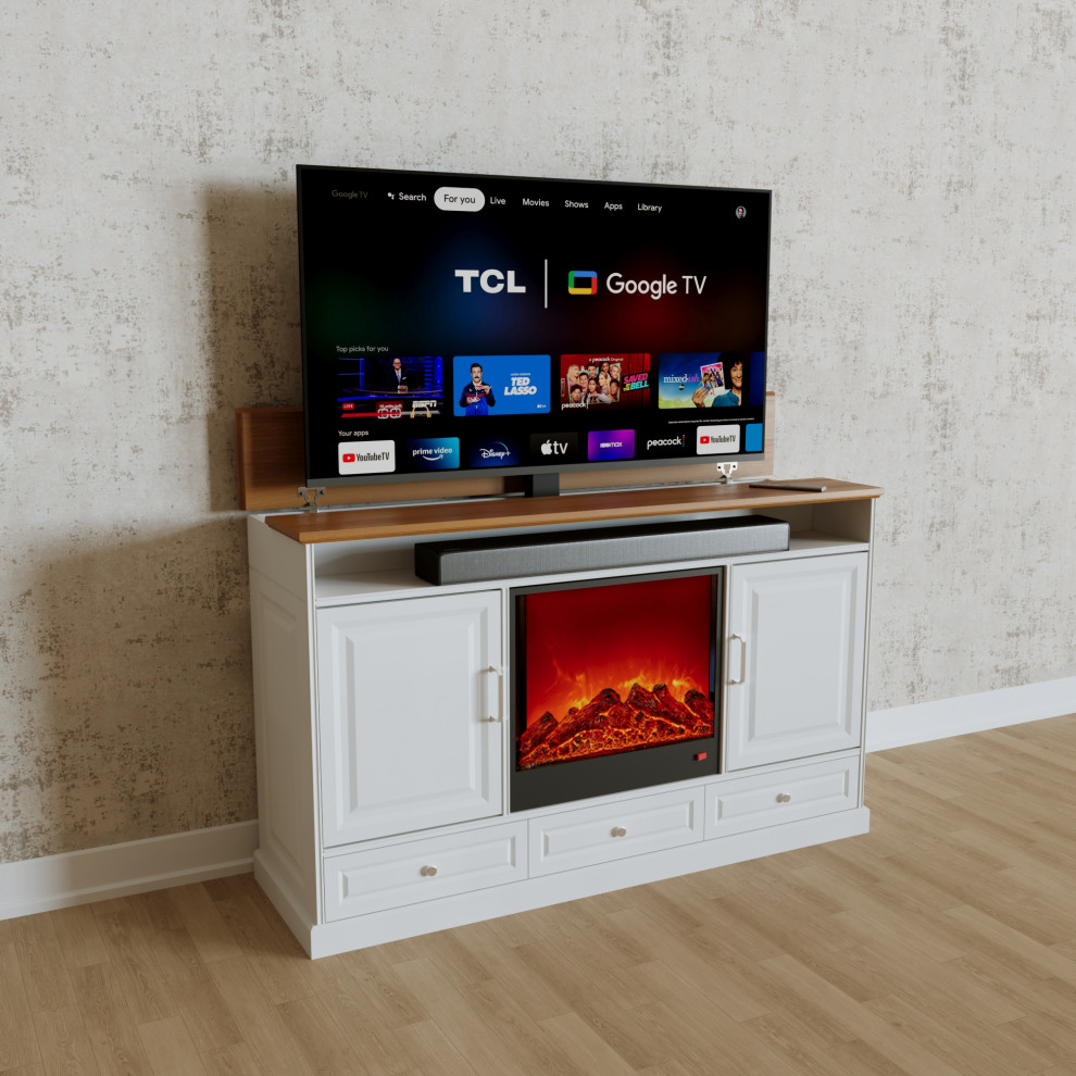 Outdoor TV lift cabinet - Industrial style