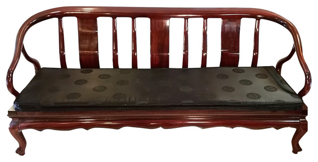 Oriental Couch Daybed Rosewood With Silk Cushion Asian Daybeds