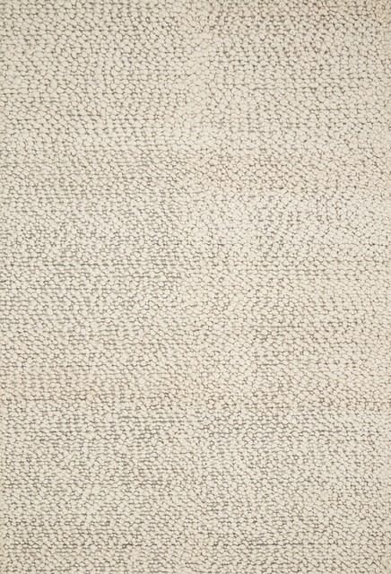 Handwoven Wool Textured Quarry QU-01 Area Rug by Loloi, Ivory, 2'0"x3'0"