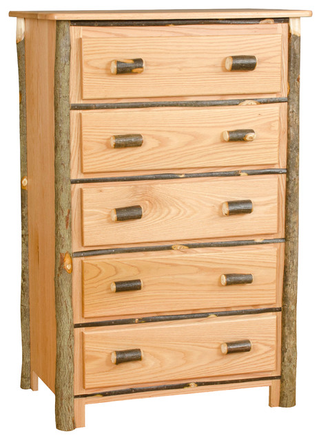 Rustic Hickory Chest Dresser Rustic Dressers By Furniture