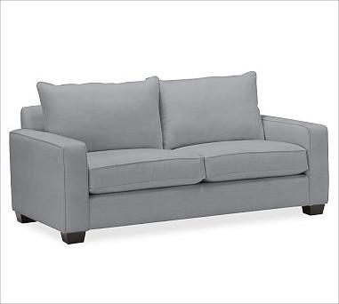 PB Comfort Square Upholstered Sleeper Sofa Knife-Edge, Polyester Wrap Cushions,