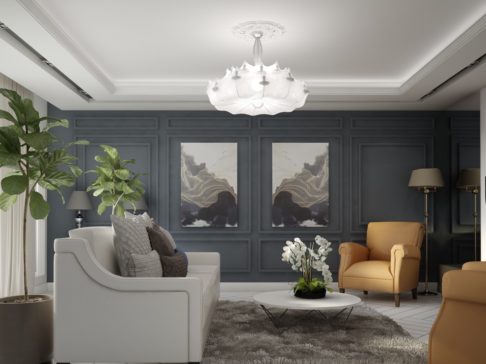 Трехкомнатная квартира в неоклассическом стиле