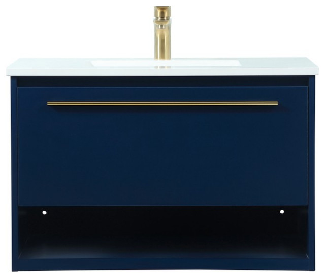 Elegant Lighting VF43530MBL Modern Roman Plumbing Blue - Contemporary ...