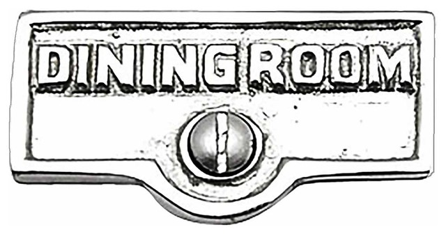 Switch Plate Tags Dining Room Name Signs Label Chrome Brass Transitional Switch Plates And Outlet Covers By Renovator S Supply