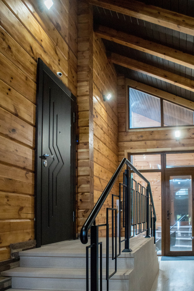 Частный дом из клееного бруса 500 кв.м.  д.Мостовское.