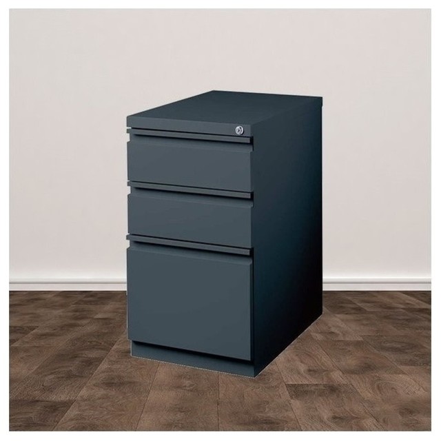 thumbnail image 2 of Office Dimensions 20 Inch Deep Metal Mobile Pedestal File 2 Drawer Box 2 of 12