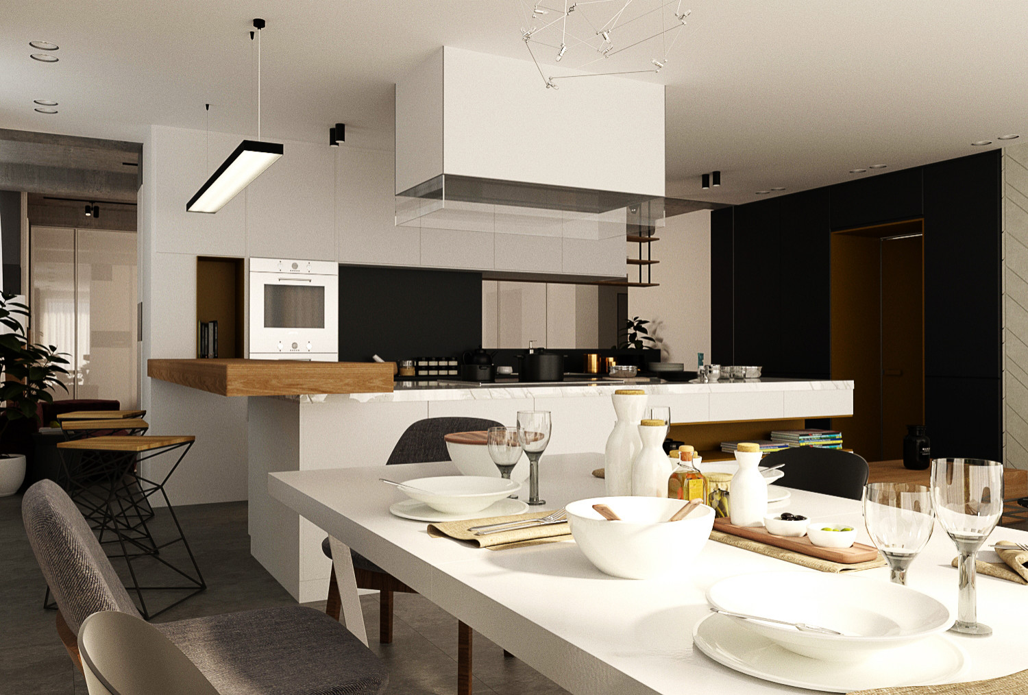 Гостинная в загородном доме