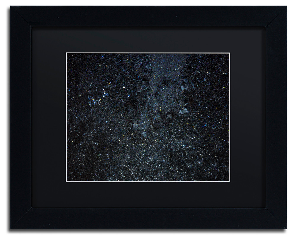 Kurt Shaffer 'Galaxy in my Window II' Art, Black Frame, Black Matte, 14"x11"