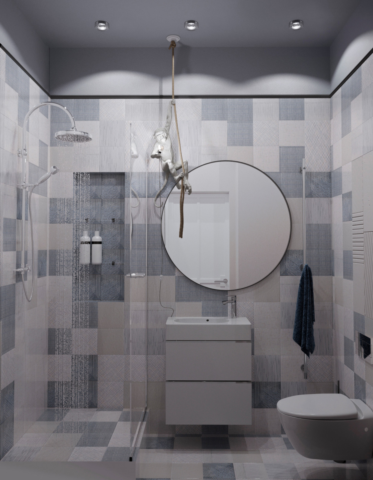 Дизайн-проект трехкомнатной квартиры в ЖК "Платинум"