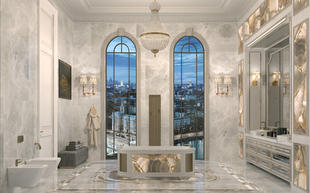 Ванная комната в сталинском доме на Фрунзенской набережной