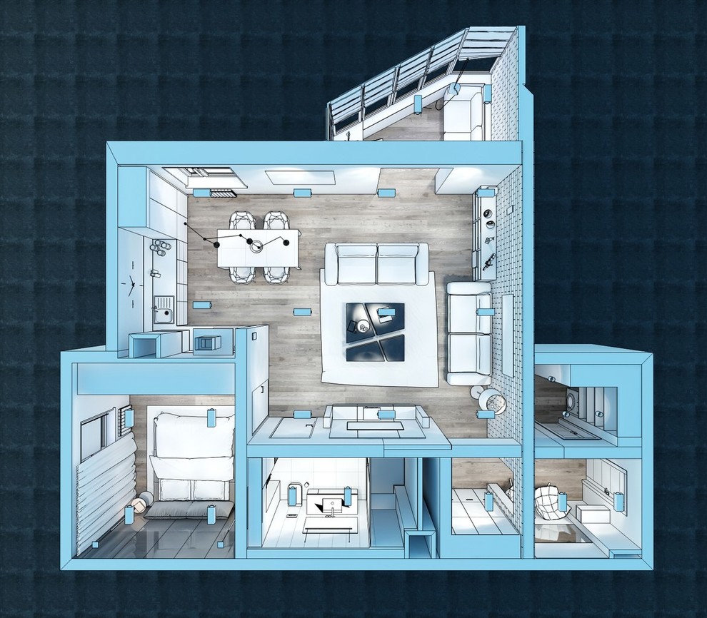 Астон Плаза в Екатеринбурге от студии Hot Walls