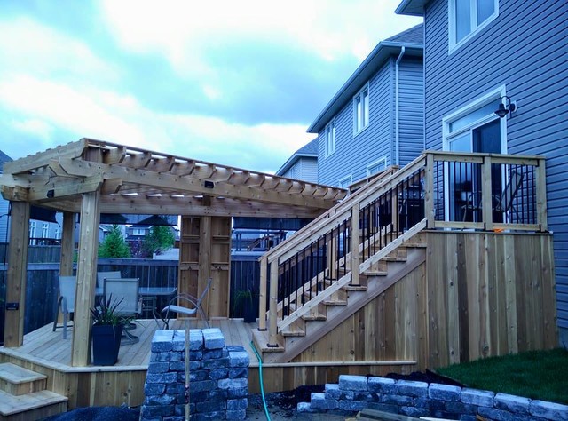 Cedar Deck and Pergola terrace