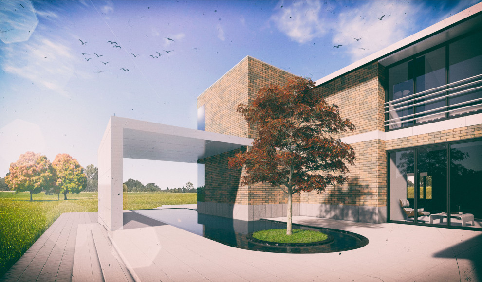 Загородный жилой дом. "У реки".