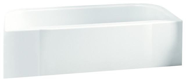 Sterling Accord 60.25"x30.5"x17" Vikrell Right-Hand Bath, White