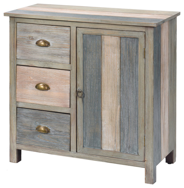 Spacious Storage One Door & Drawers With Inverted Cup Pulls