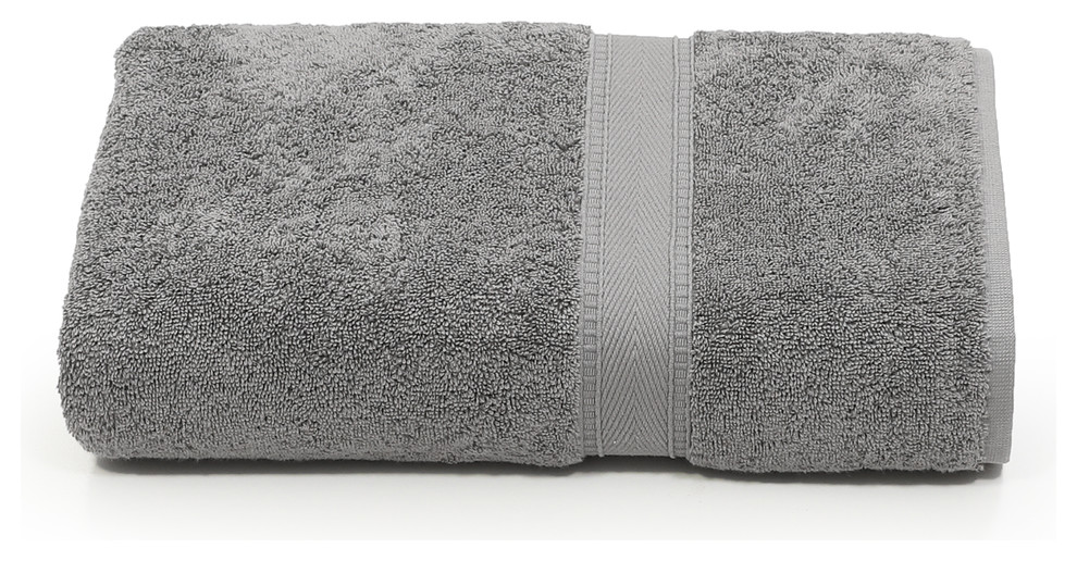 Linum Home Textiles Sinemis Terry Bath Towel, Dark Gray