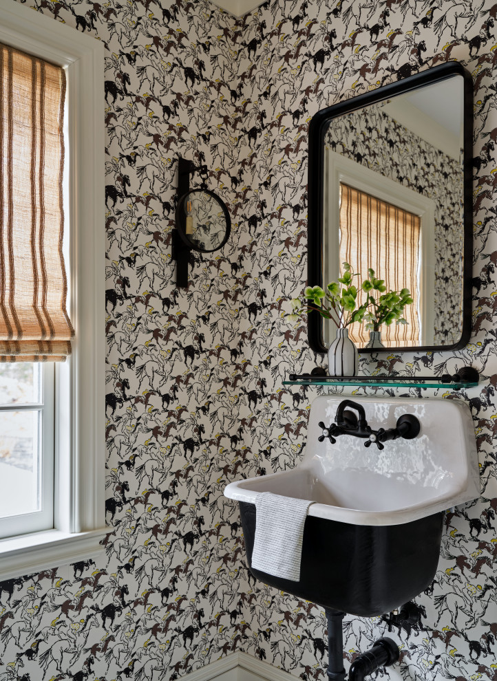 Cohasset Harbor Revival - Victorian - Powder Room - Boston - by ...