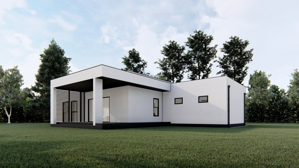 Проект одноэтажного жилого дома