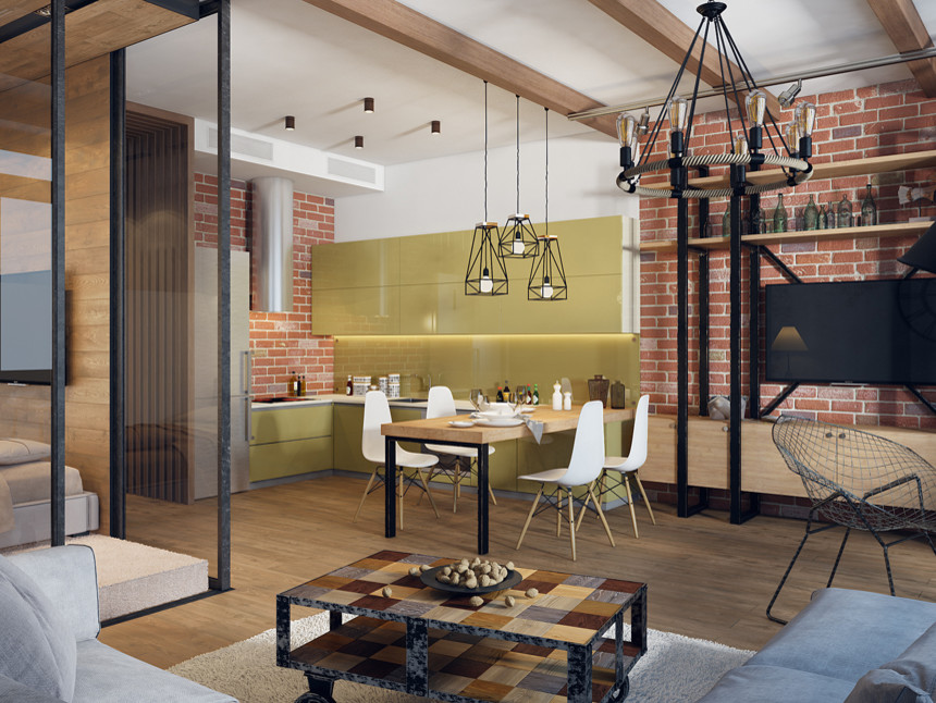 Лофт для холостяка