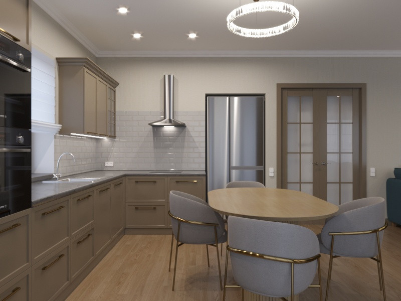 Экодолье Кухня-гостинная