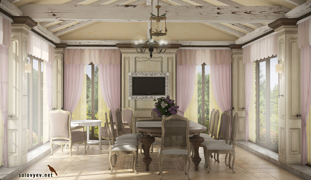 Столовая загородного дома в стиле "Прованс"