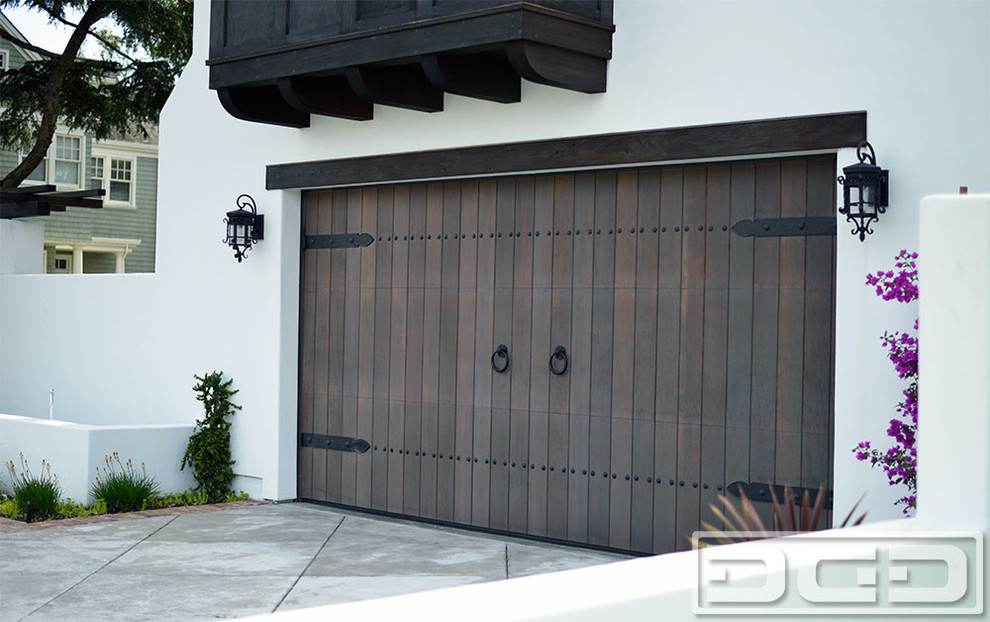 Inspiration for a mid-sized rustic attached two-car garage remodel in San Francisco