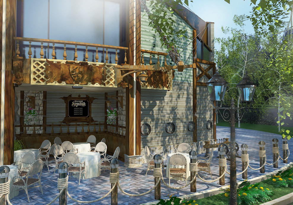 Фасад ресторанного дома Петровский (лихие 2009-10е)