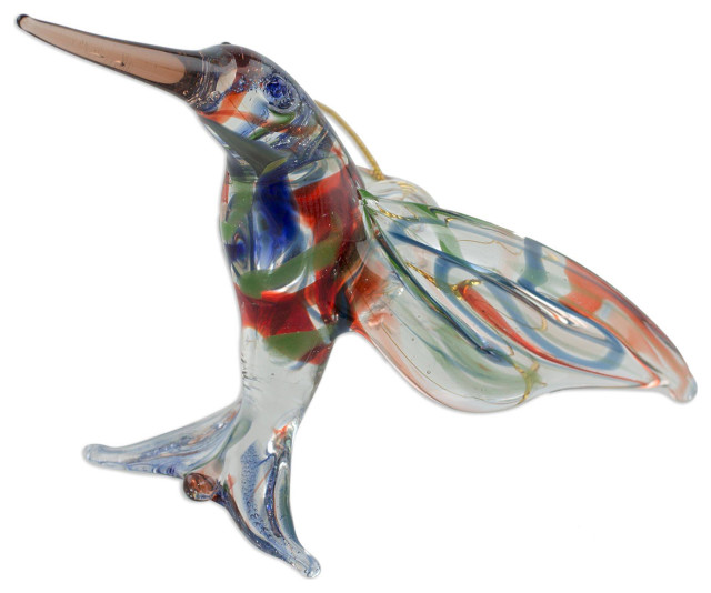 NOVICA Color In Motion And Blown Glass Figurine