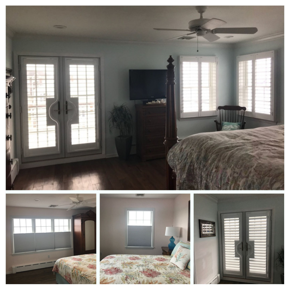 Plantation Shutters with other window treatments