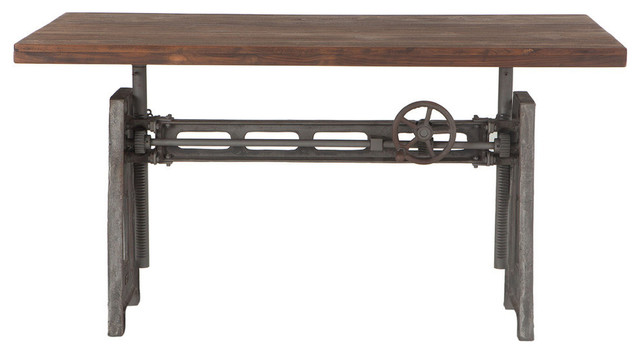 Artezia 60 Reclaimed Teak Wood Desk Industrial Desks And