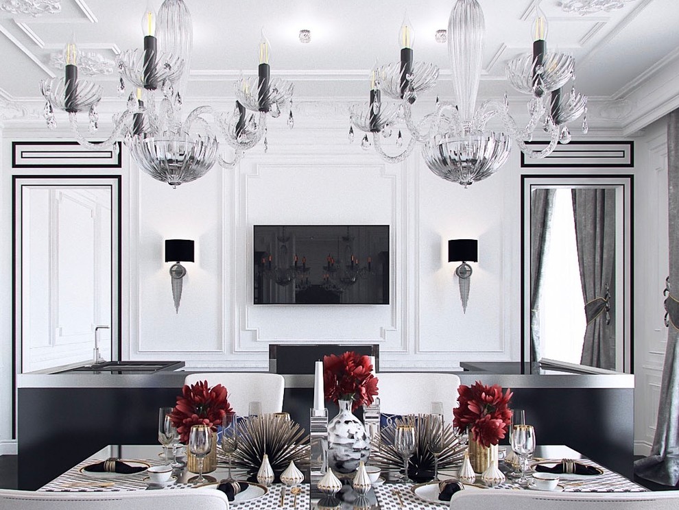 Интерьер трехкомнатной квартиры в историческом центре Петербурга