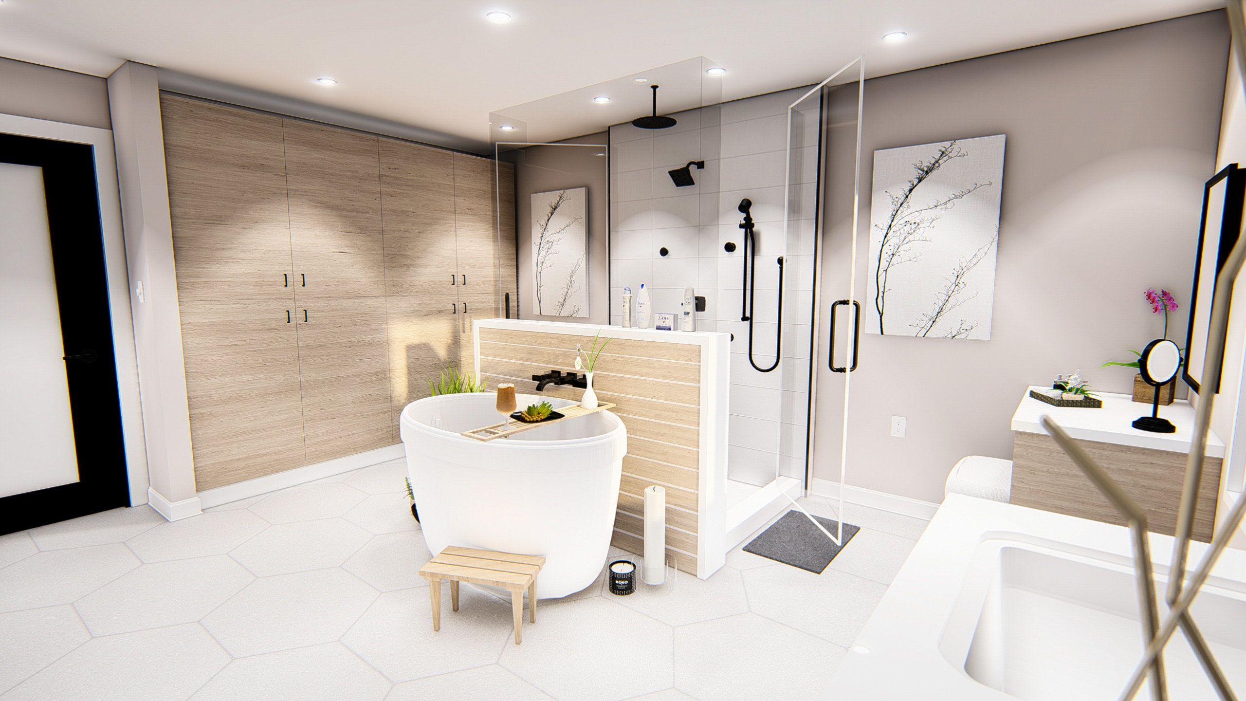 (3D Design) - Master Bath Design III