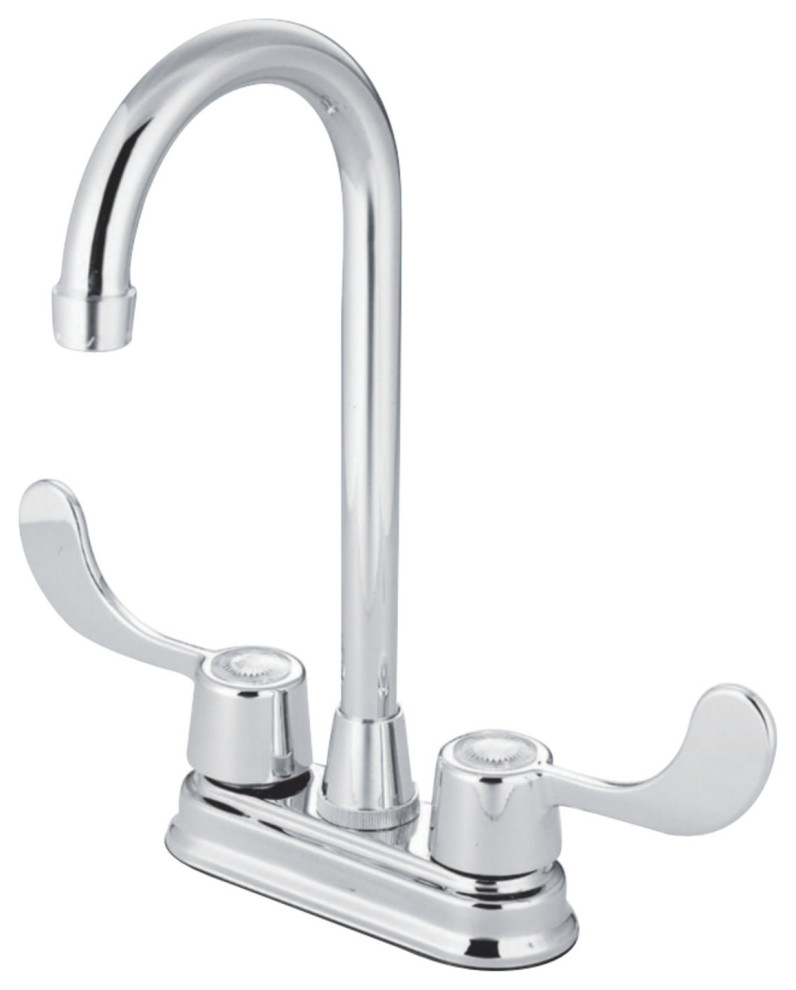 Kingston Brass TwoHandle Bar Faucet Transitional Bar Faucets by Kingston Brass Houzz