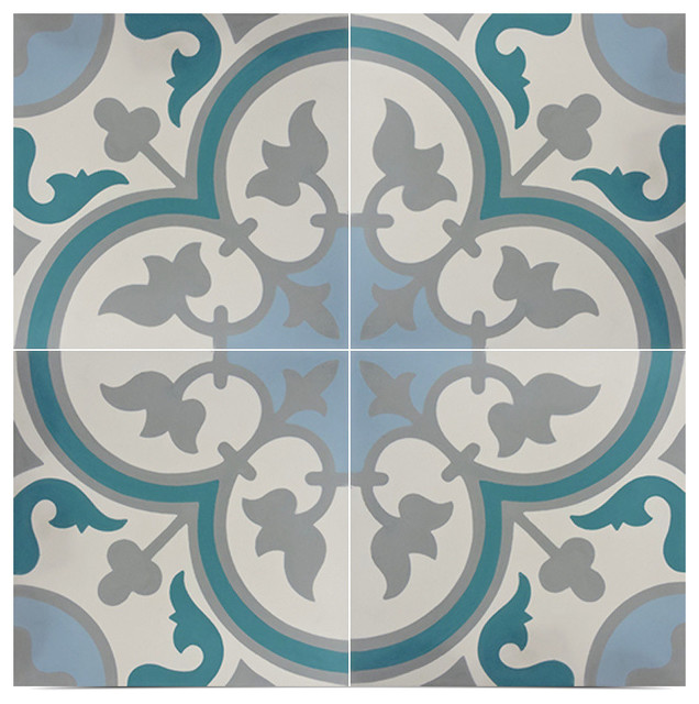 8 X8 Casa Handmade Cement Tile In Multicolor Set Of 12 8 X8 Casa Handmade Cement Tile In Multicolor
