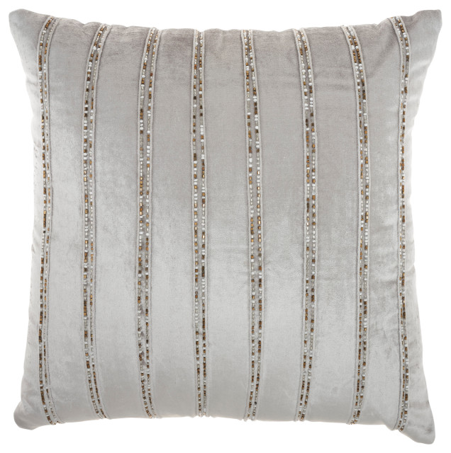 LF43306E : Oreiller Mina Victory by Nourison TR210 Boa Shag avec