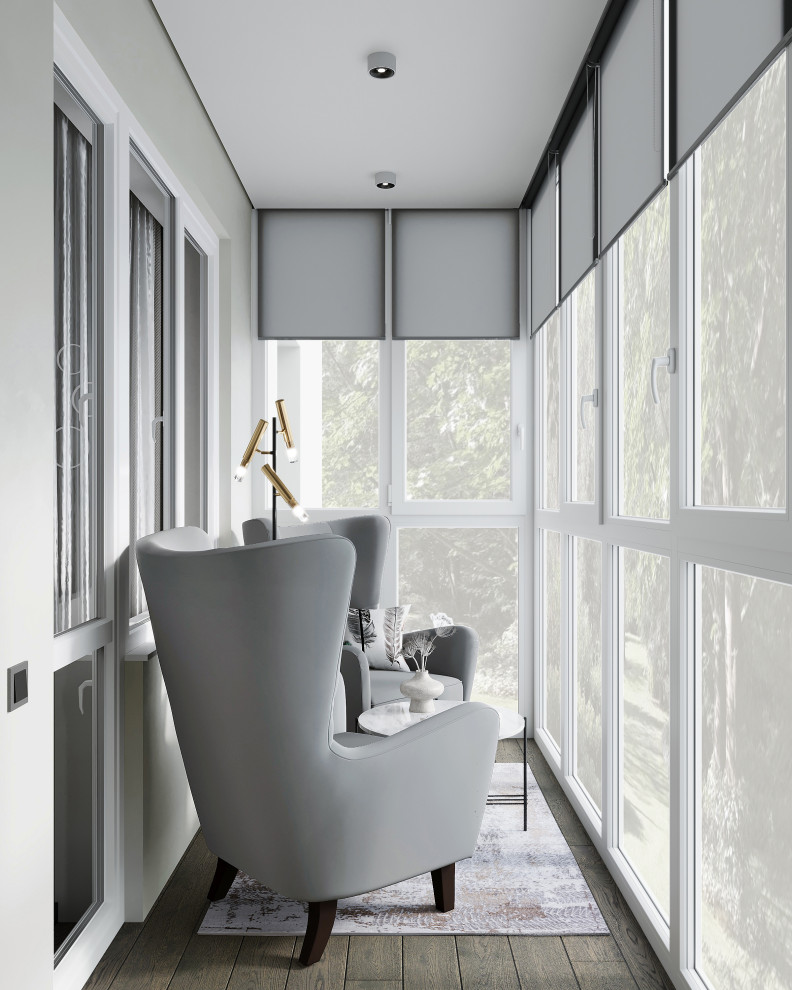 Дизайн интерьера квартиры с открытой террасой в жилом комплексе "Тармо"