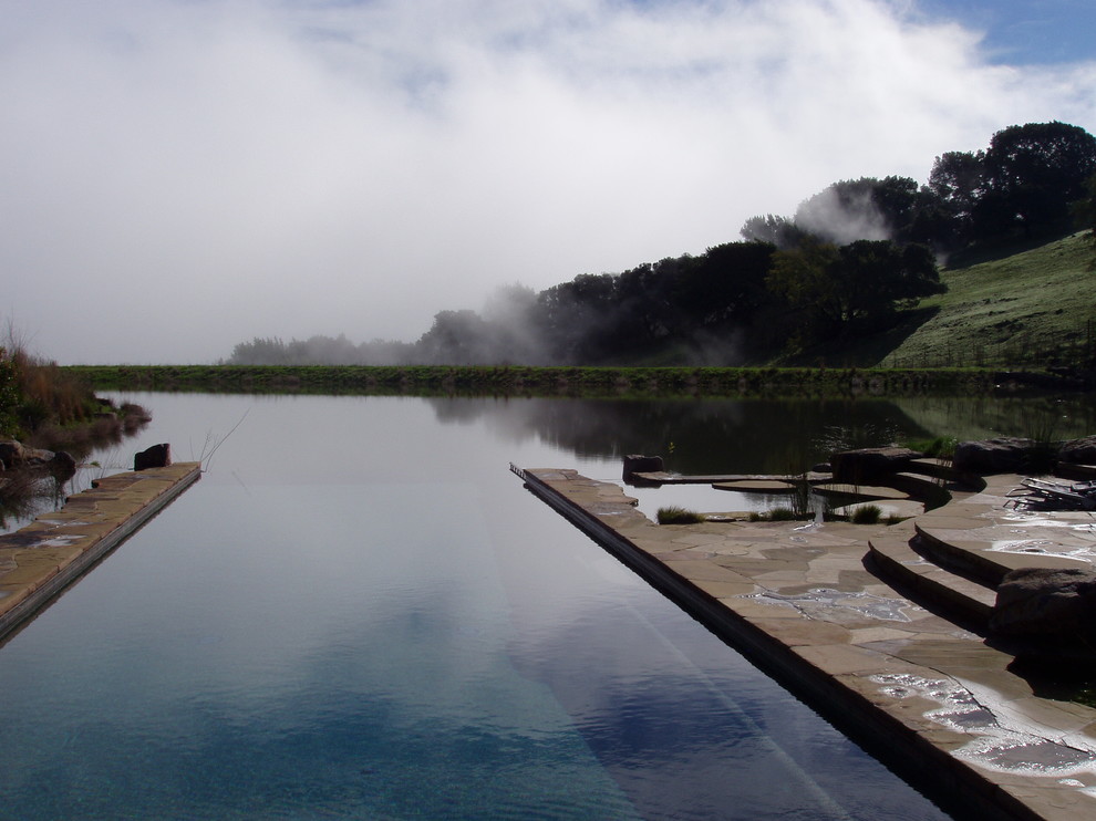 Design ideas for a country pool in San Francisco.
