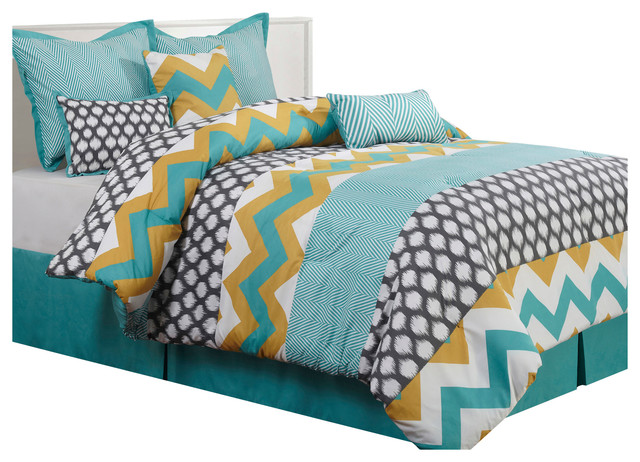Nanshing Nolan 7-Piece Bedding Comforter Set Multiple Sizes 
