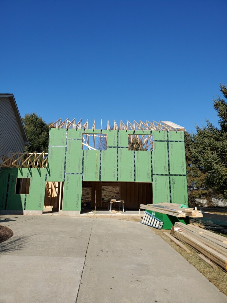 2 story 2 car garage addition