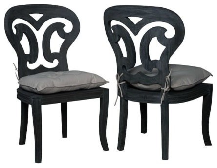 Artifacts Side Chairs, Weathered Gray, Set Of 2