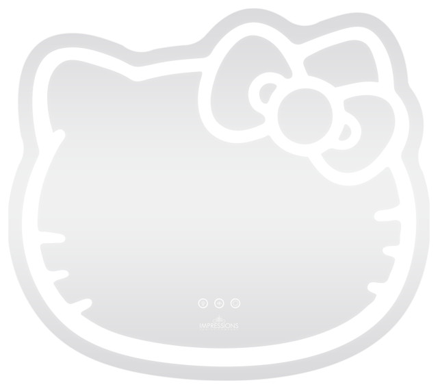 Hello Kitty Smart Wifi LED Wall Mirror Contemporary Wall Mirrors