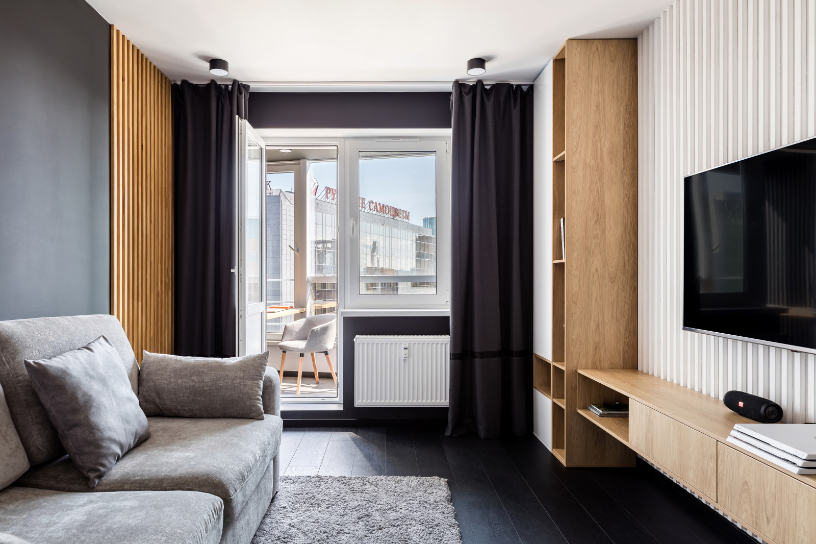 Черно-белый интерьер