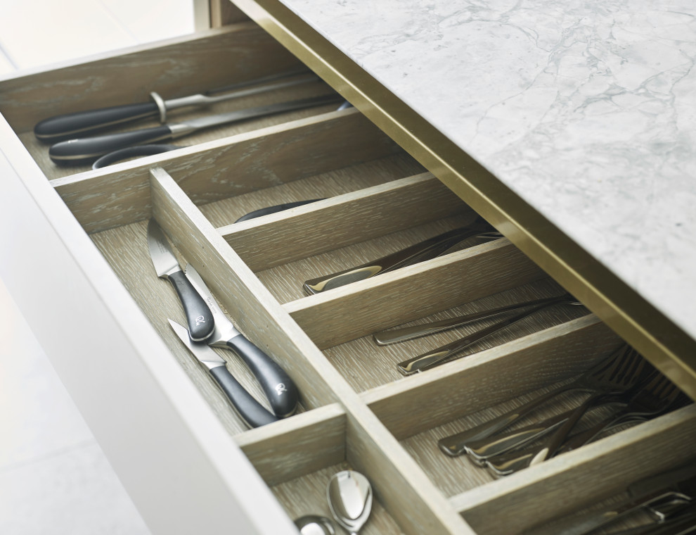This is an example of a modern kitchen in London.