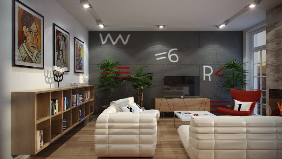 Дизайн интерьера квартиры "Яркий постмодерн"