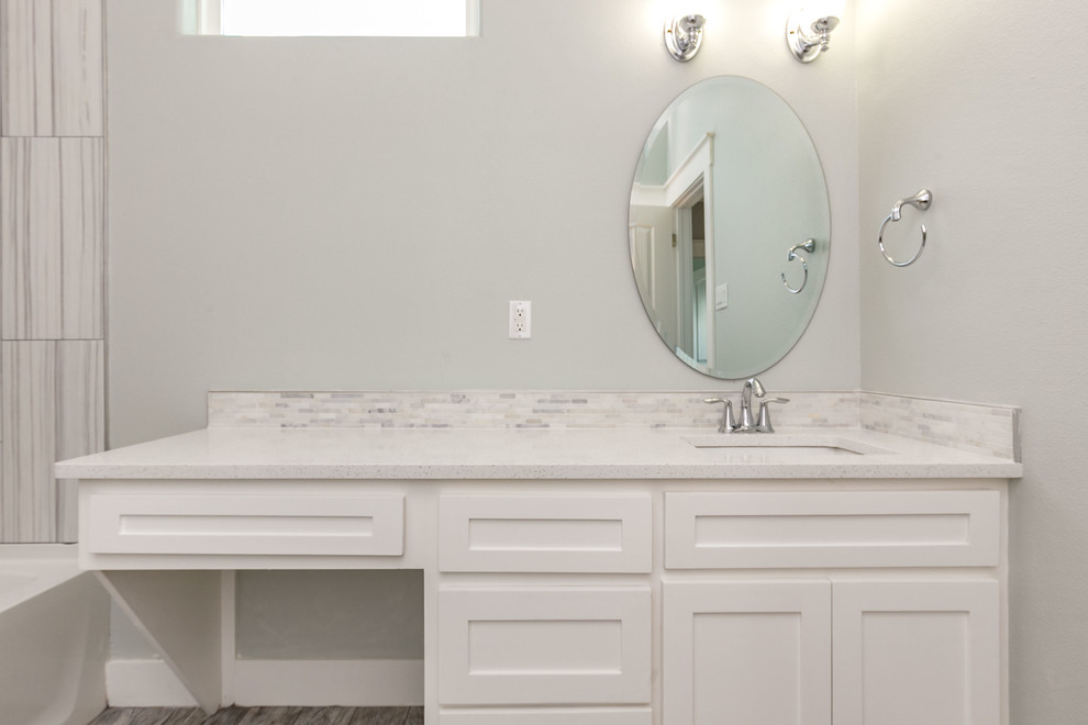 Inspiration for a transitional bathroom remodel in Austin